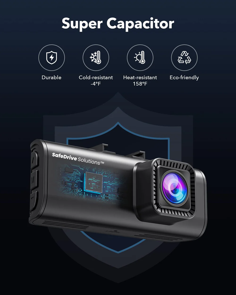 SDS™ Legal Proof - Approved Dash Cam With Night Vision